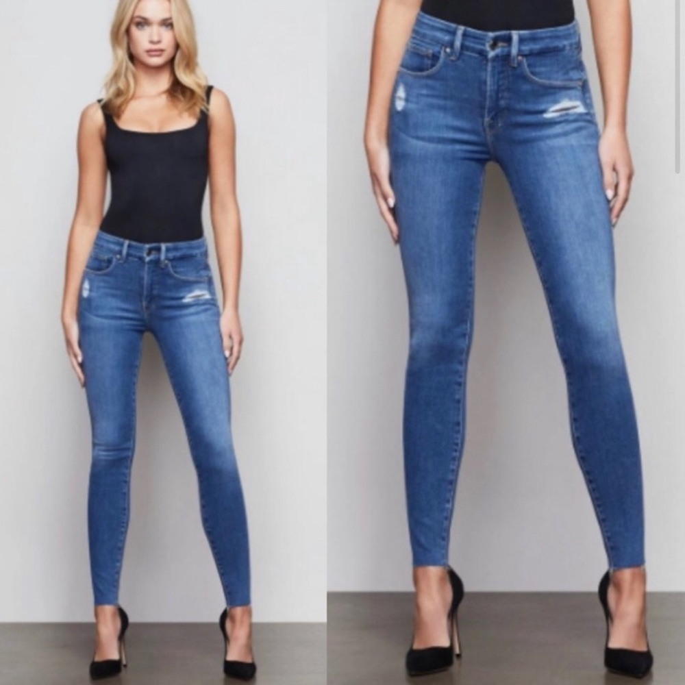 Good American Good Legs Skinny Raw Hem Sz10/30 R/N: 151301 Style: GLPB367T